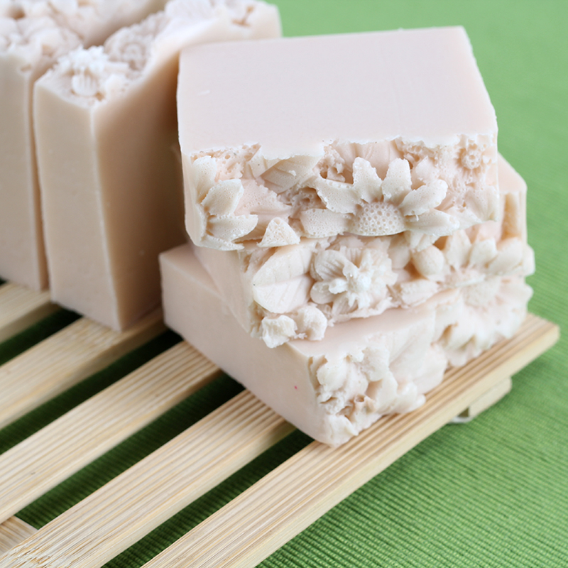 Nicole Siliconen Mal Set Handgemaakte Maken Brood Zeep Mould Met Transparante Verticale Acryl Duig & Bloem Mat