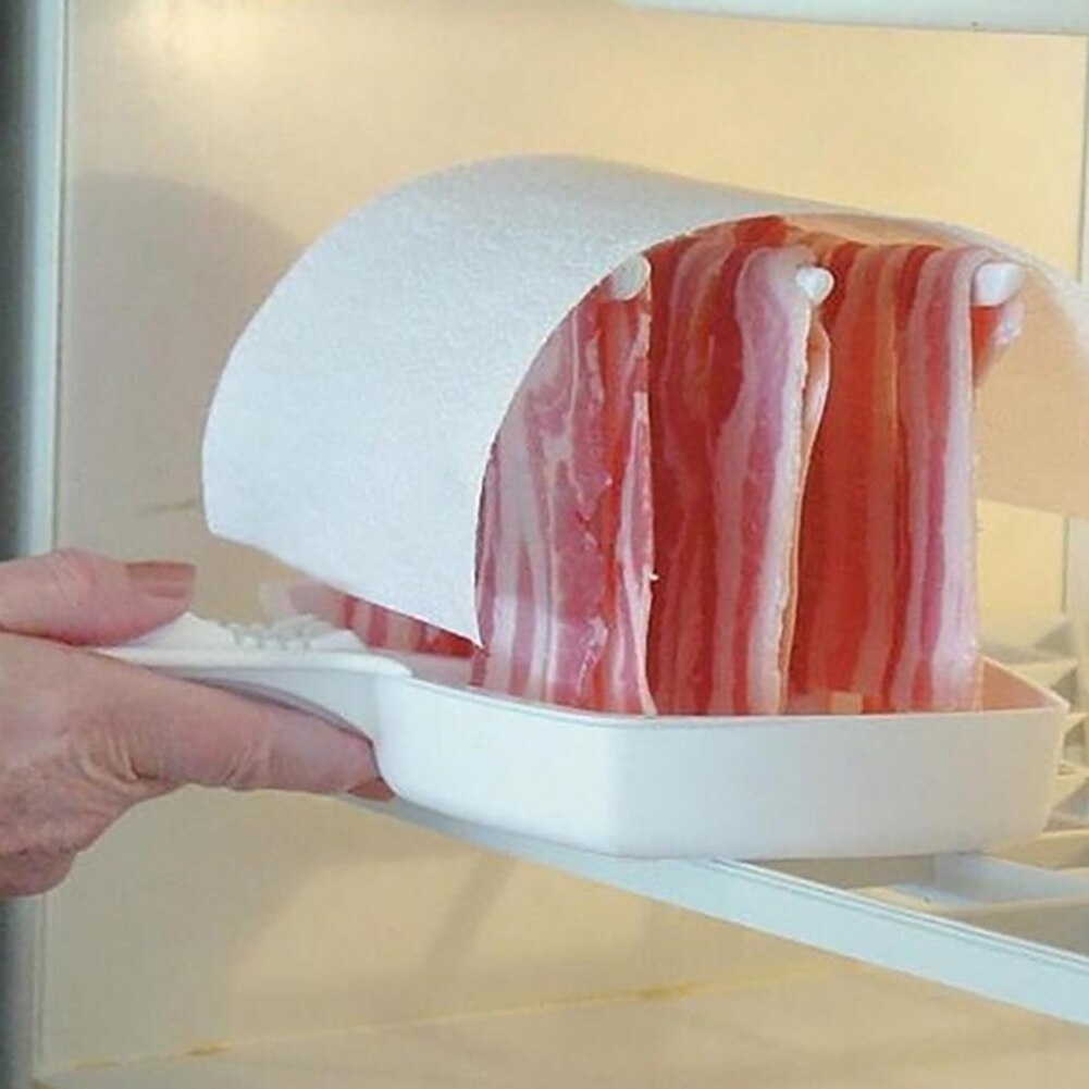 Grill bacon grillstativ komfurbakke bacon sprødere bbq grill husholdningsbacon plast stående