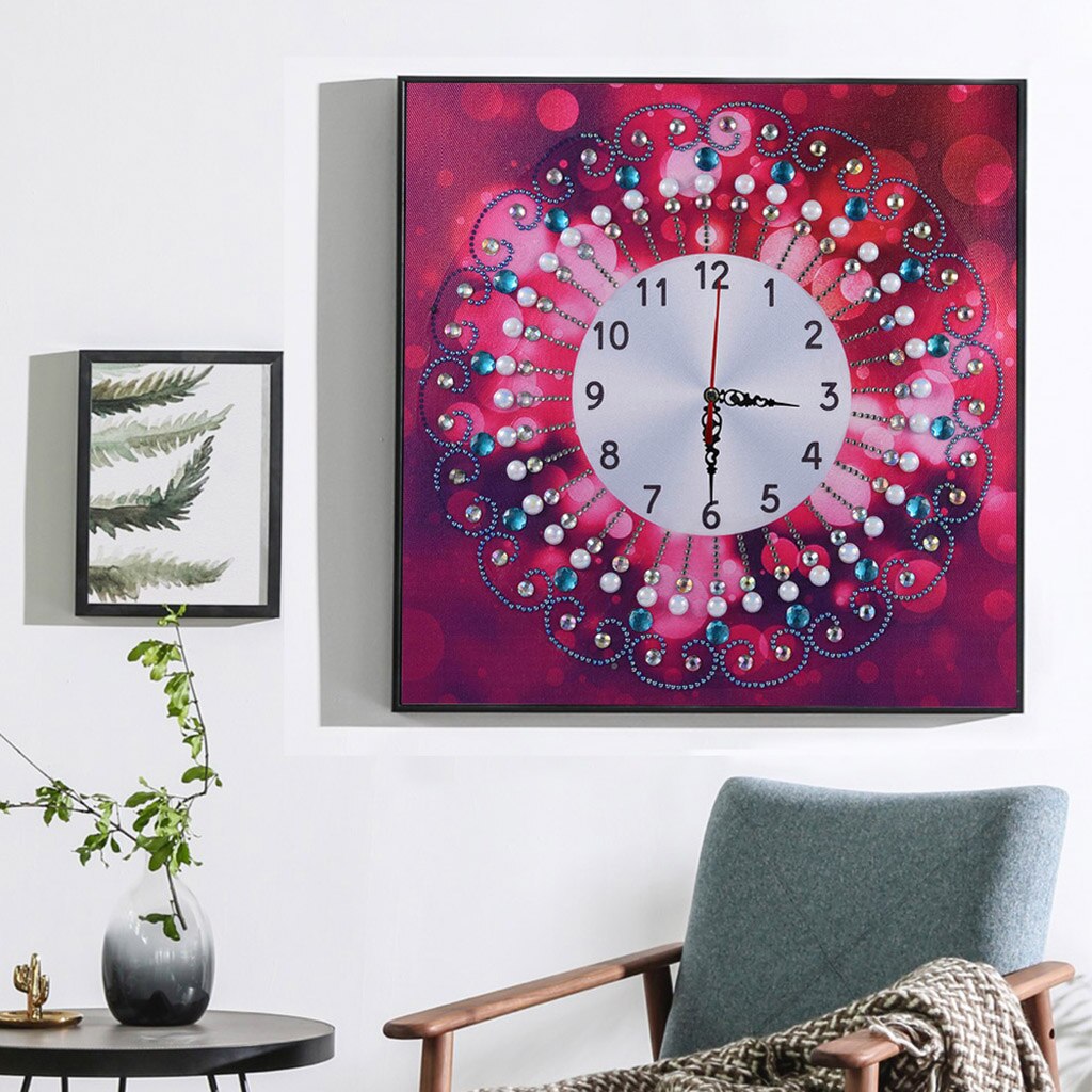 Novedoso reloj 5D Kits de pintura de diamante Diamante de imitación especial cuadro artes suministro para manualidades para decoración de pared del hogar