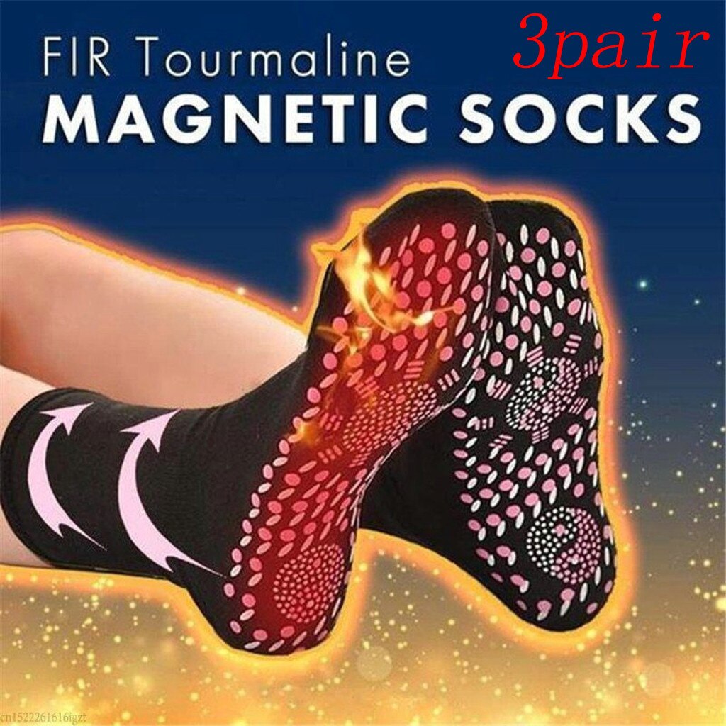 Self-heating Health Care Socks Tourmaline Magnetic Therapy Comfortable And Breathable Massager Winter Warm Foot Care Socks