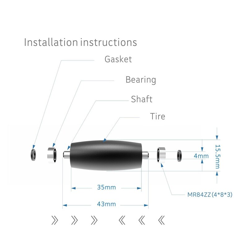 12 Uds. Piezas de Metal de alta fricción DJI Robomaster S1 Mecanum ruedas/piezas de reparación de neumáticos para DJI RoboMaster S1 Accesorios