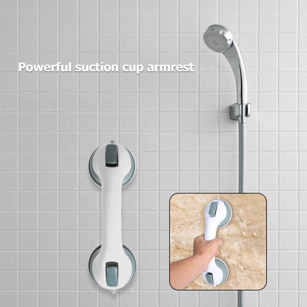 2 stk kraftfuld sugekop armlæn fri stansning badekar badeværelse ældre barn skridsikkert håndtag glasdørvindue