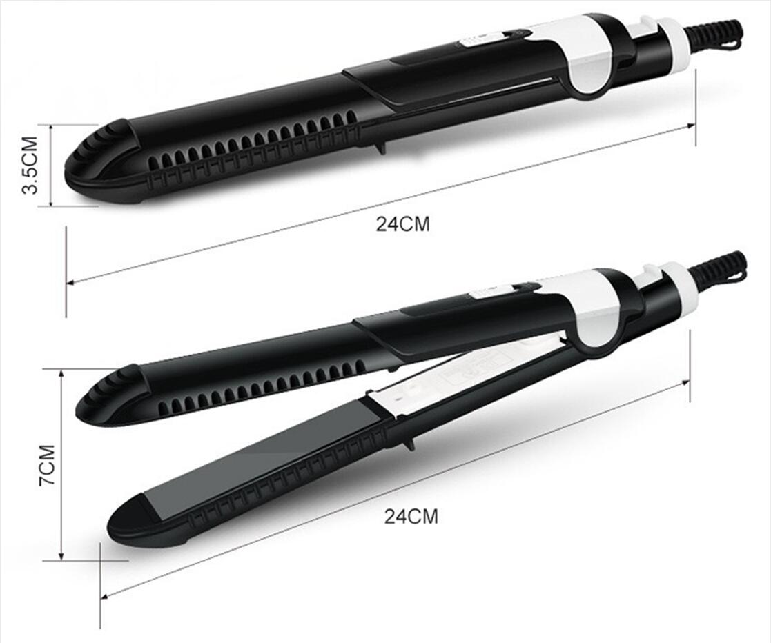 3 Style Hair Straightener Hair Curler Ceramic Hair Flat Iron Hairs Straightening Corrugated Styling Tool Portable