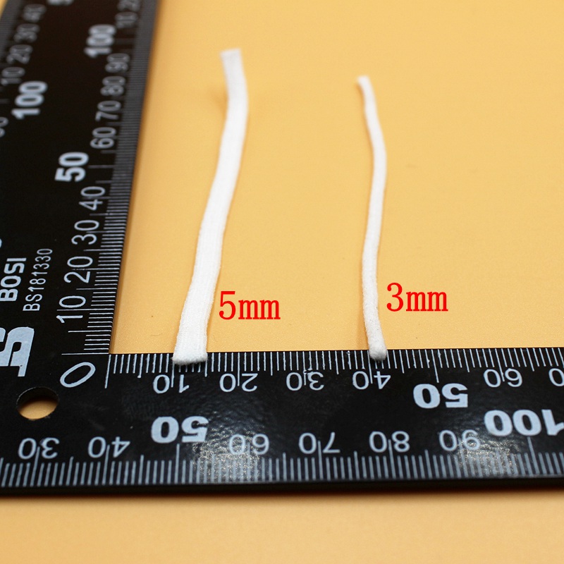 Banda elástica para mascarilla, banda de goma para colgar en la oreja, accesorios DIY, 3/5mm, 5/10/30m/paquete