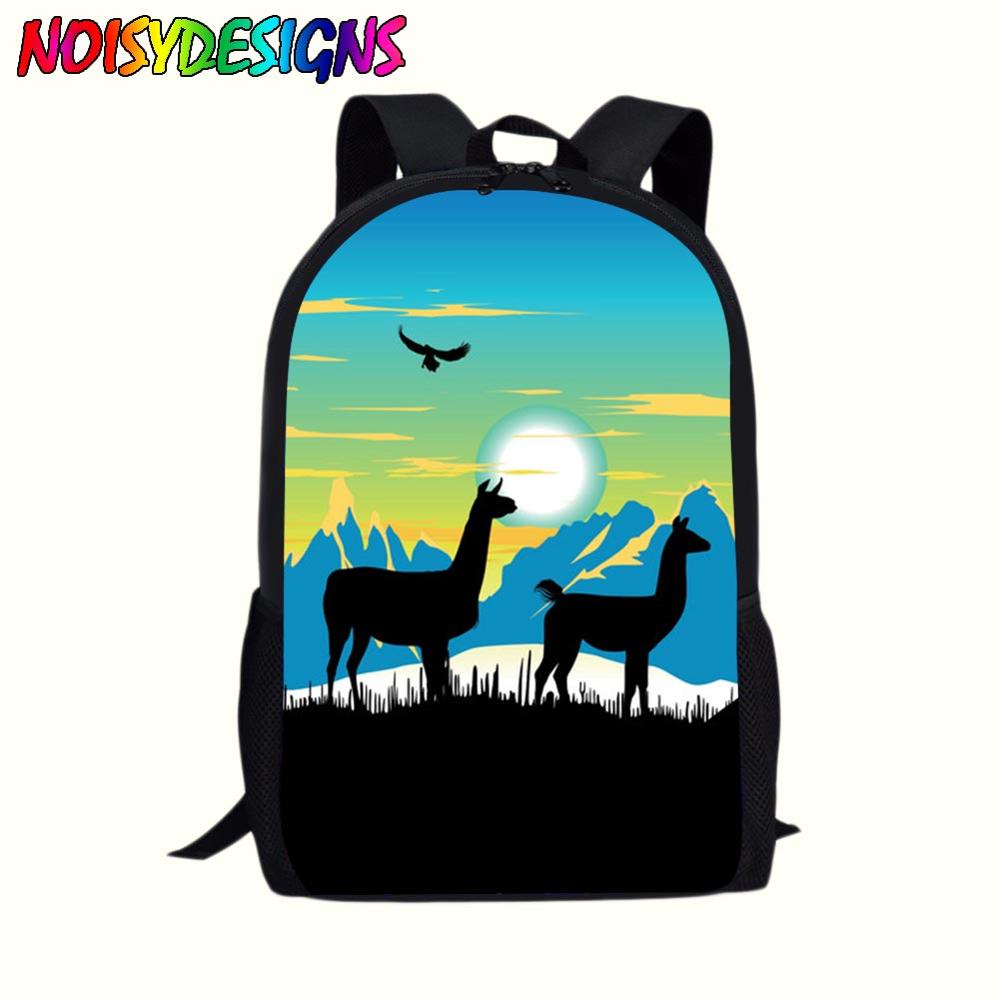 Student Llama Backpack Graphic Backpack School Alpaca Book Travel Shoulder Bag Llama Toy Bags Llamas Fortnit Stuffed Bag: LMAN0121C