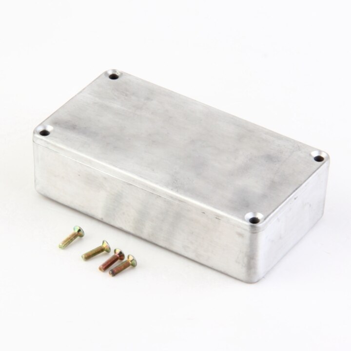 Draagbare Aluminium Muziekinstrumenten Kit Kabel Stomp Box Effectpedaal Behuizing Voor Guitar Effect Stijl Gevallen Houder