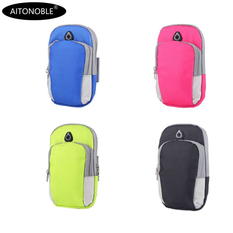 Aitonoble Outdorr Exercise Bag Sports Phone Holder Armband Case Running Armbag Waterproof Bag
