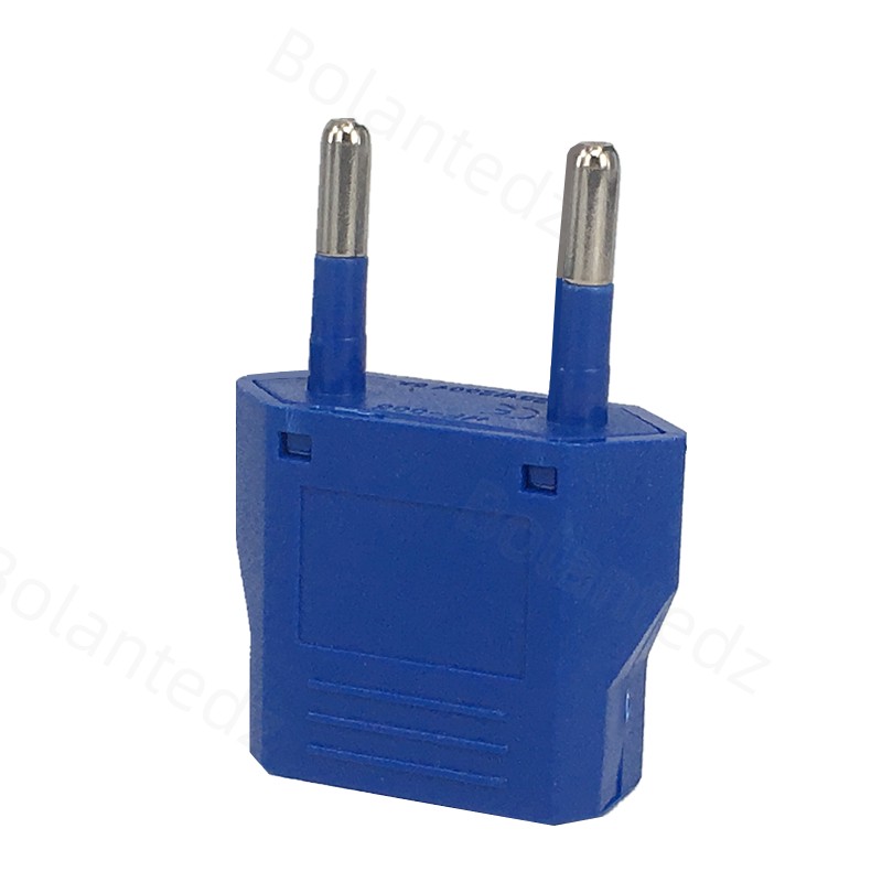 UNS Zu EU AC Stecker Adapter Konverter Amerikanischen Japan USA Zu Euro Europäischen Typ C Reise Adapter Steckdose: blau