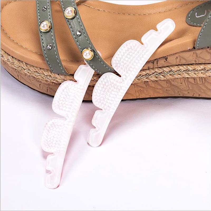 4 stk/set Siliconen Gel Hiel Kussen protector Voet voetverzorging Schoen Insert Pad schoenen accessoires zachte Binnenzool: Clear