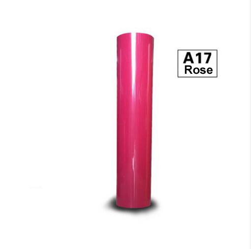 1 blatt 30cm x 25cm Klebrig Zurück PVC Wärme Transfer Vinyl Hitze Presse Maschine T-Shirt Eisen auf HTV Druck: Rose