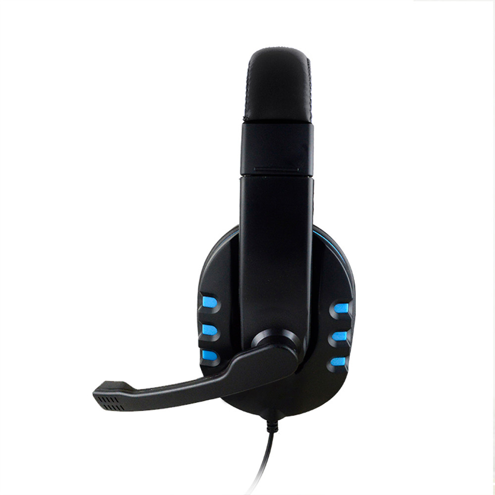 Compact Stylish Gaming Headset Voice Control Wired HI-FI Sound For PS4 Black#T2
