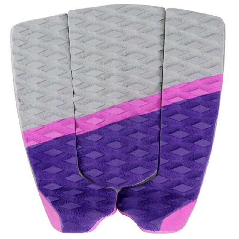 Surfebrett trekkraft pad  - 3 deler surfebrett og skimboard trampefot pad - maksimalt spark hale dekk grep for surfing: Default Title