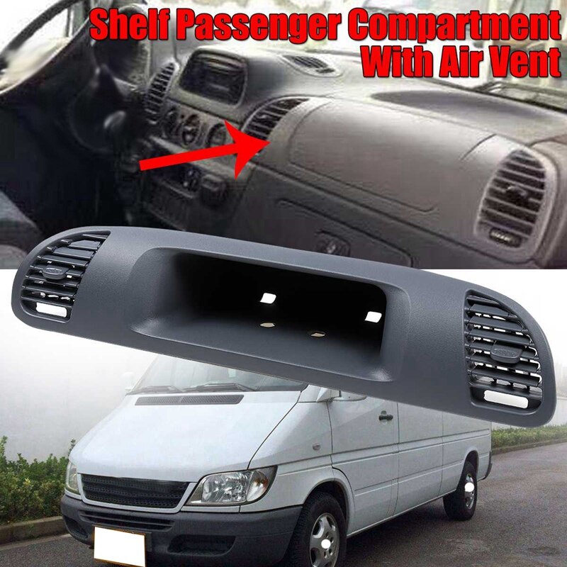 Car Shelf Passenger Compartment with Air Vent Hood for Mercedes for Benz Sprinter Cdi 1999-2006 Instrument Panel Outlet 90168016