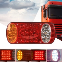 1pc 12V 24V 32 LED Car Truck Tail Light Taillight Rear Stop Brake Light Indicator Signal Lamp Boat Trailer Caravan Van Lorry