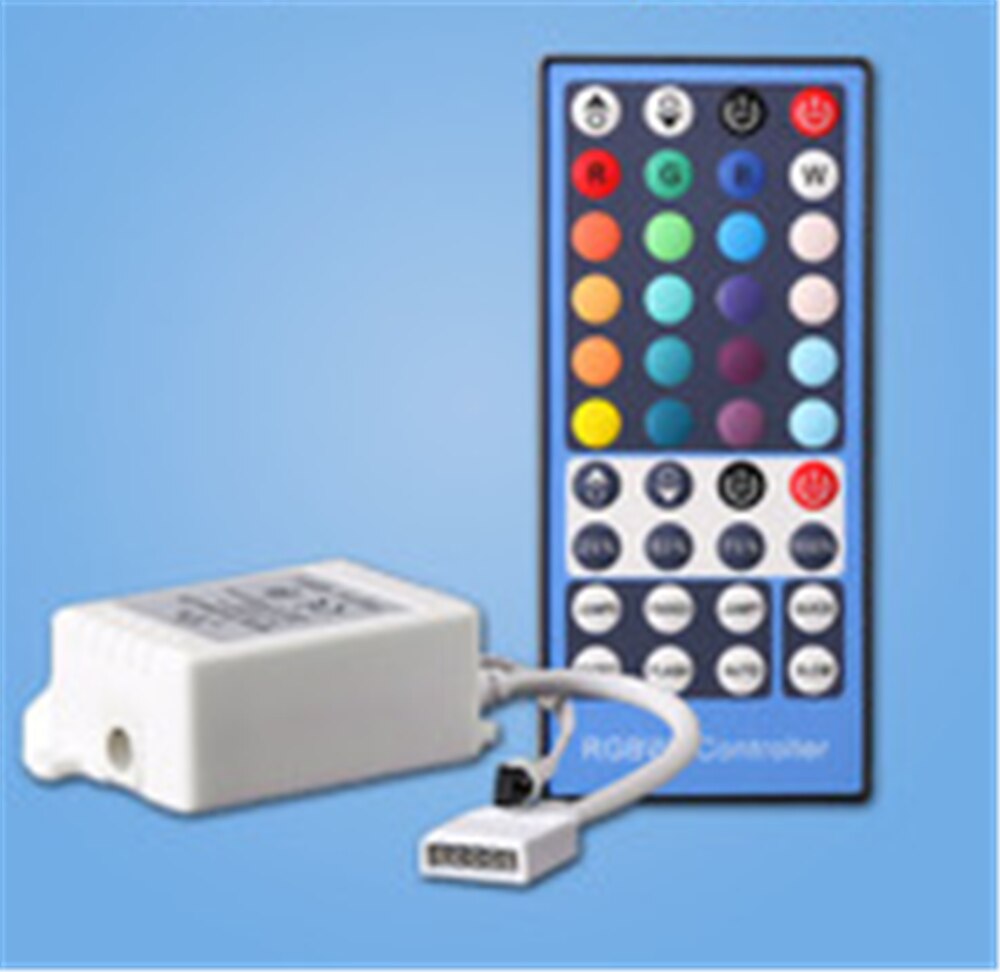 Led Controller 44 Keys LED IR RGB Controler box 1 to 2 Controller IR Remote Dimmer DC12V For RGB 3528 5050 LED Strip Lights