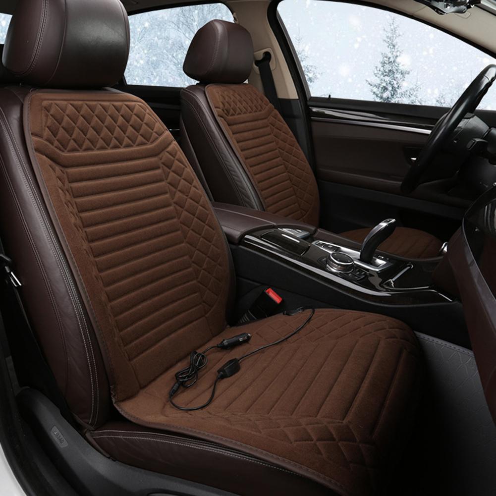 Car Heated Seat Cushion 12V Heated Car Seat Covers Cushion Seat Heater For Winter Heating Thermal Seatpad Car