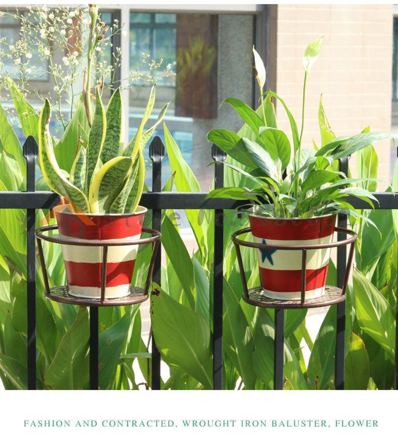 Barandillas de flores, barandilla colgante de partición de oficina, cesta colgante de otras macetas de aviones: f