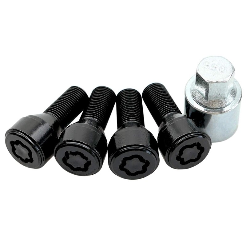 Boulons de roue antivol pour BMW 14x1, 25mm, verrouillage de roue de haute sécurité, 36136792851: Default Title