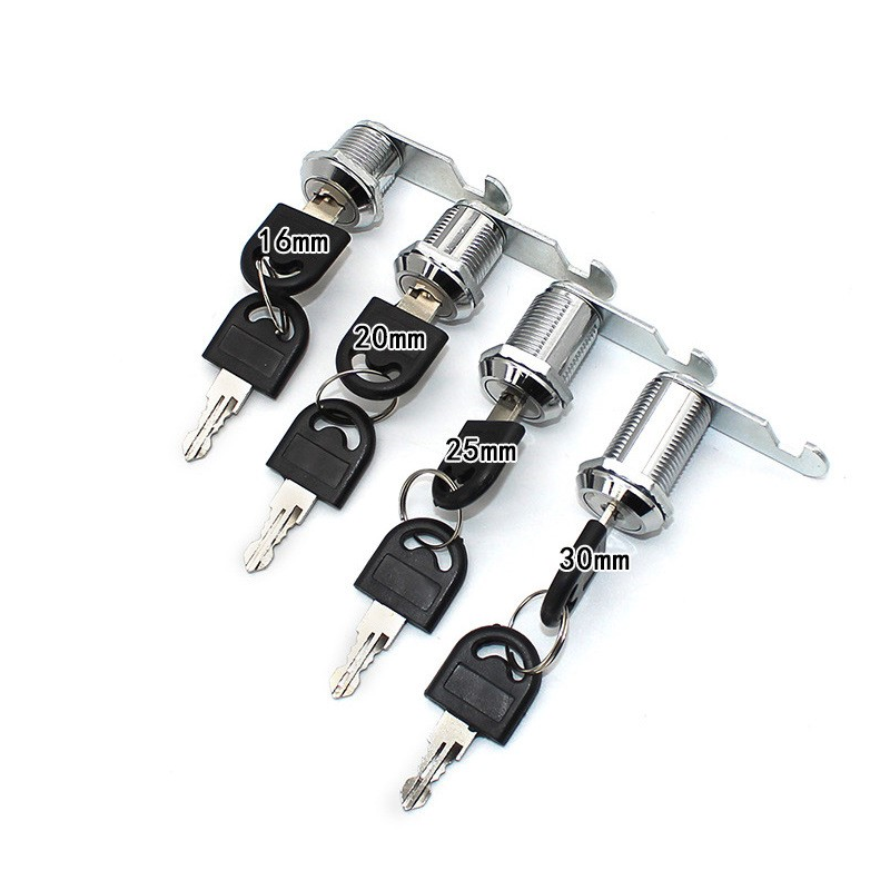 1PCS Drawer file cabinet metal cabinet cam lock longer 10MM 16mm 20mm 25mm 30mm 40mm tool cabinet equipment cabinet box lock