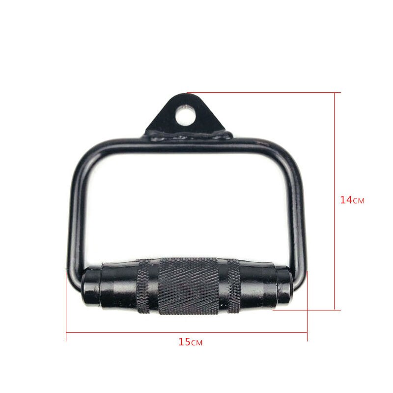 Double D-Handle Pulley Cable Machine Attachment Weight Lifting Hand Grips Heavy Duty Gym Home Lat Pull Down Rowing D Bar