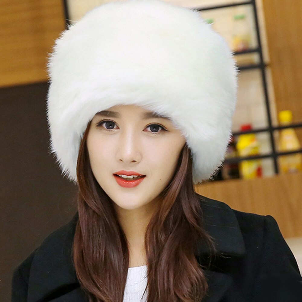Vrouwen Hoeden In Winter Thicken Warm Faux Vos Bontmuts Russische Outdoor Ski Cap Mode Zachte Comfortabele Casual Herfst Winter hoed