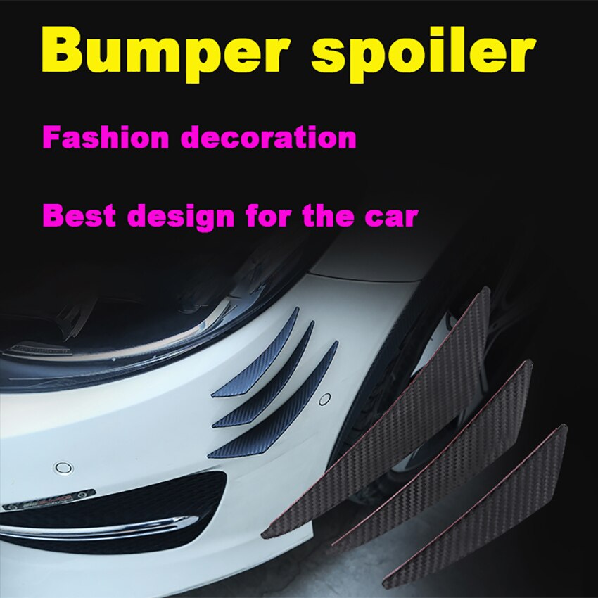 För alfa romeo 156 ar 1997-2007 sex delar bilstötfångare luftknivskärmar svart kolfiber bil styling dekoration