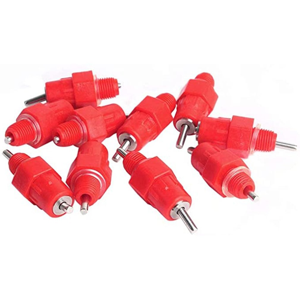 5 stuks drinkbak voor kippen, drinknippels voor pluimvee, waterdispenser met stootverbinding, automatisch water geven