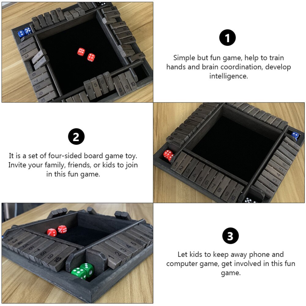 1 Set Van Vier-Persoon Board Game Vierzijdig Flop Games Digitale Board Game
