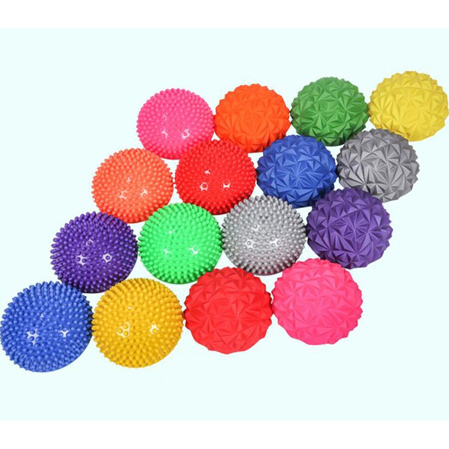 4pcs/lot 16cm Children Hemisphere Stepping Stones Spiky Massage balance Ball yoga half ball Sensory Integration w ball pump free