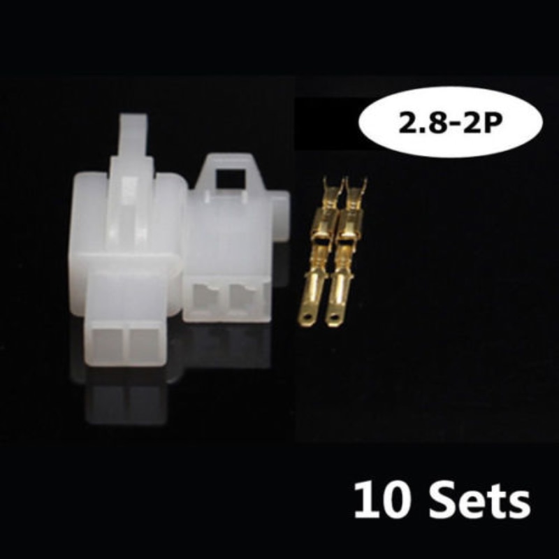 Juegos de conectores eléctricos para coche y Moto, 10 juegos de conectores macho y hembra para coche y Moto de 2,8mm 2 3 4 6 9