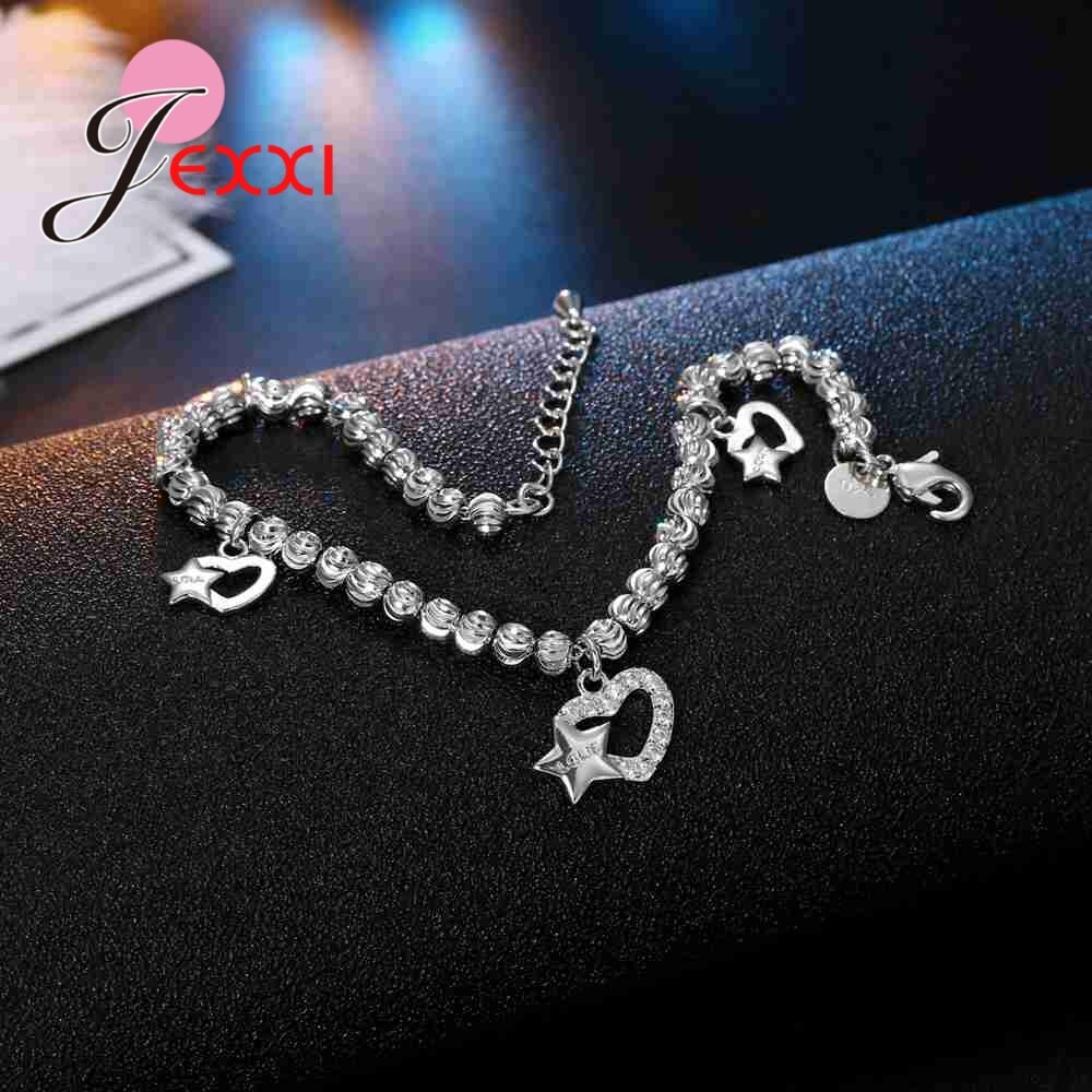 925 sterling zilveren kralenarmbanden, eenvoudig verstelbaar, pulseras mujer sieraden voor vrouwen, beste vriend 16 stijl