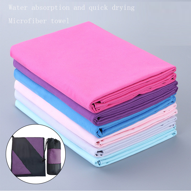 Sport Microfiber Snel Droog Pocket Handdoek Draagbare Ultralight Absorberende Grote Handdoek Voor Zwembad Zwemmen Gym Fitness Yoga Strand