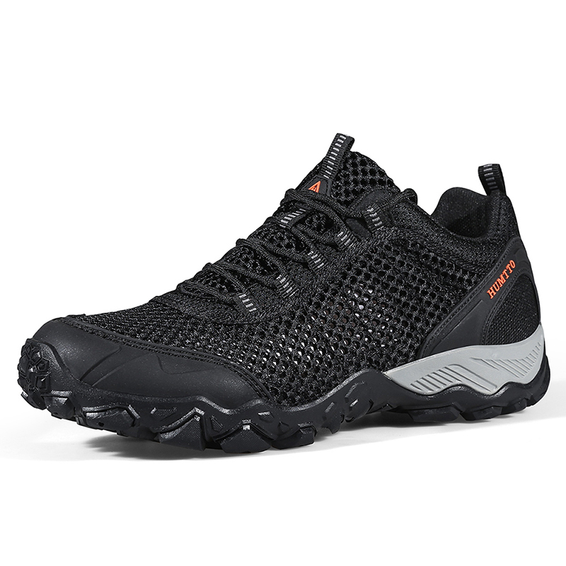 HUMTTO Breathable Summer Shoes for Men Non-slip Sports Hiking Shoes Man Outdoor Luxury Trekking Climbing Mens Sneakers: Blue / 9.5