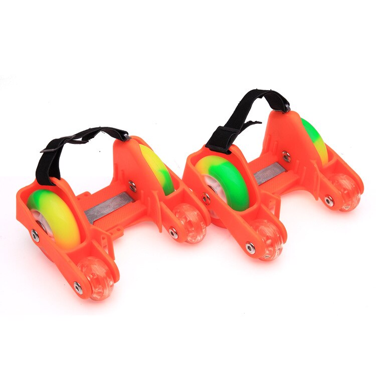 freundlicher Sport 4 Räder Rolle Beleuchtet Blinkende LED Räder Ferse Schlittschuh Rollen Rollschuhe Schuh Blinkende Rollschuh Schuhe freundlicher: rot