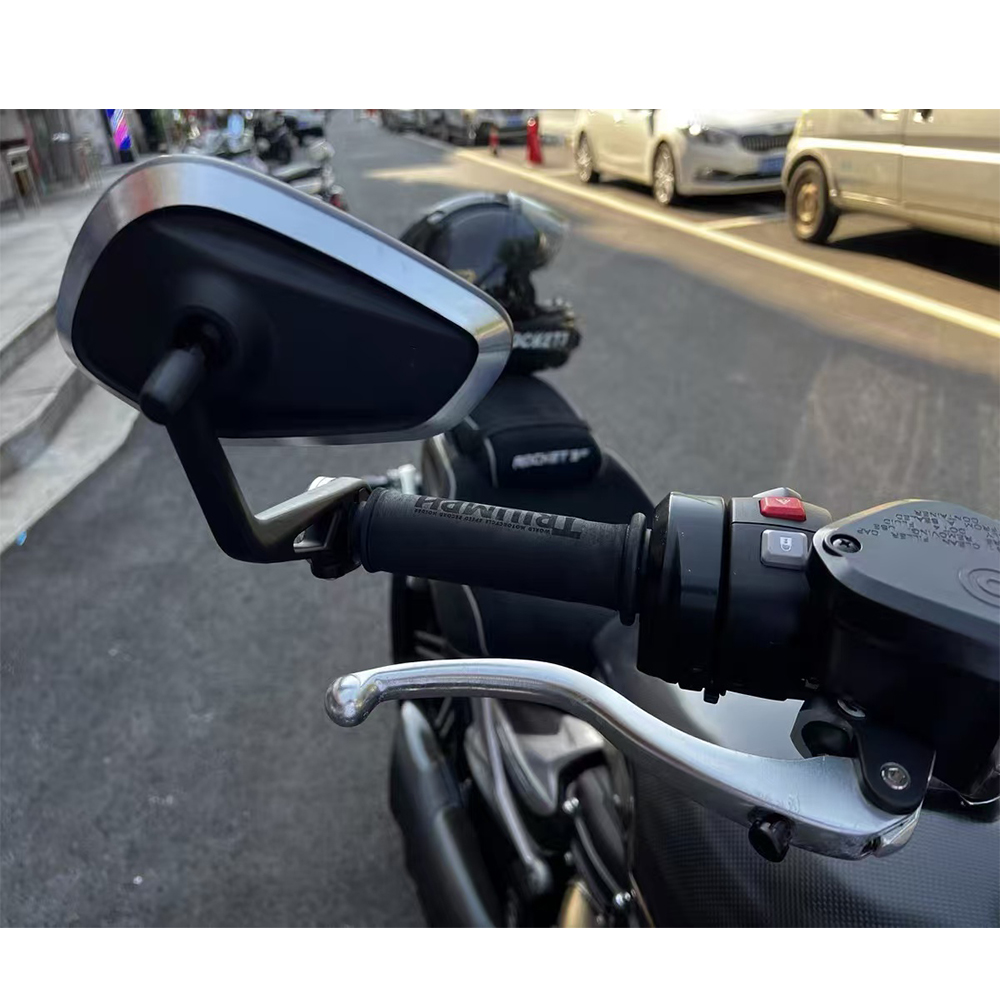 Espelho retrovisor para guidão de motocicleta, espelho final para Triumph Rocket 3Daytona 660 Daytona 675 Bobber T120 Street Trident 660