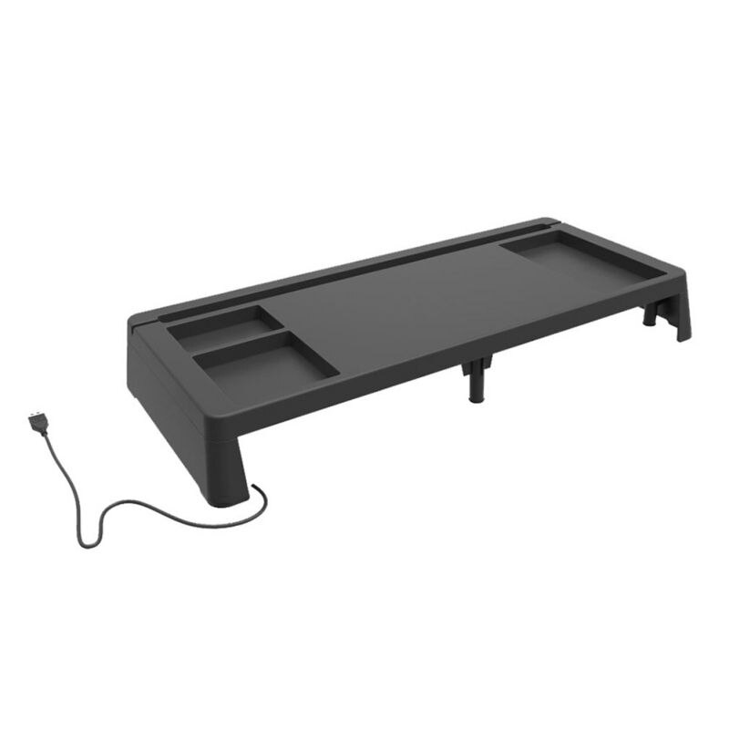 Computer desk, multi-function computer monitor stand, with 2+3 USB ports, ergonomic , removable, home office artifact: Default Title