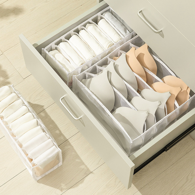 Clothes Organizer Wardrobe Clothes Storage Box Organizer Box Socks Underwears Bras Storage Compartments Jeans Storage Box
