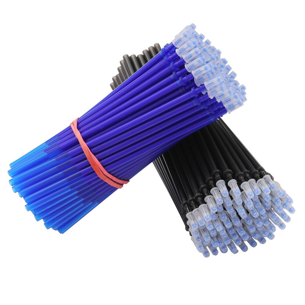 20pcs/set 0.5mm Erasable Gel Pen Refills Red Blue Black Ink Pen Replacement Painting Refills Office Writing Stationery Supplies