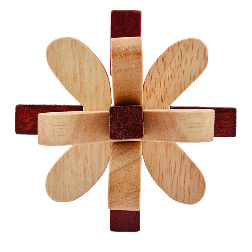 FAI DA TE 3D Giocattoli di Puzzle Di Legno Kong Ming Blocco Luban Giocattoli di Montaggio della Sfera del Cubo Sfida IQ Cervello Giocattoli di Legno Giochi per Bambini giocattoli di formazione: 06