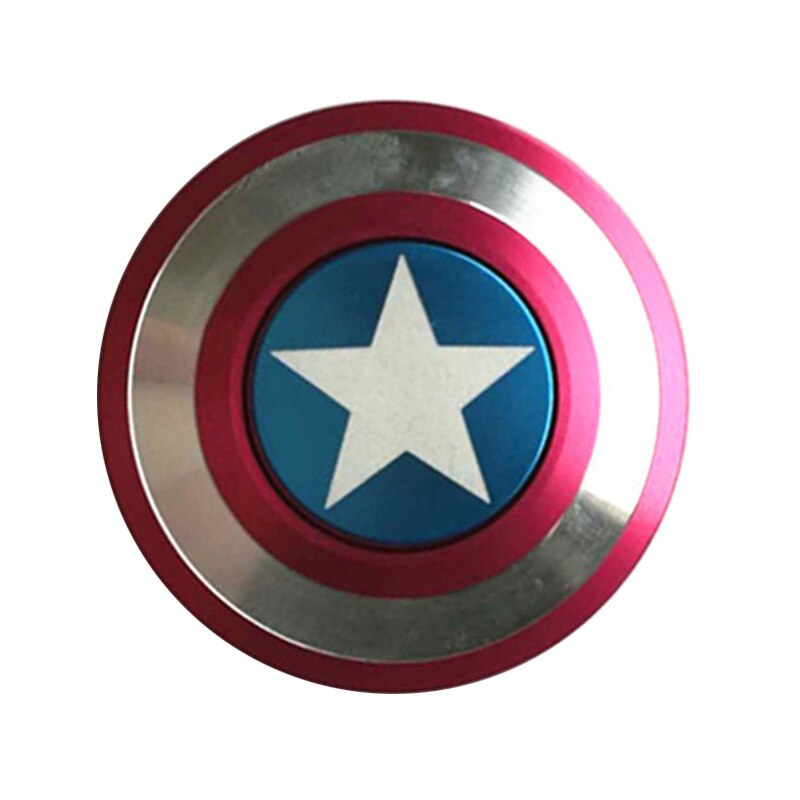 Captain America Schild Fingertip Gyroskop Aluminium Finger Dekompression Spielzeug: Mehrfarben