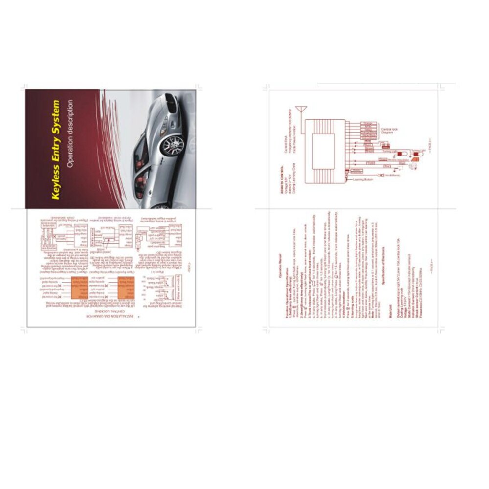 Auto Centrale Kit Deurvergrendeling Locking Vehicle Keyless Entry Systeem Auto Keyless Centrale Lock Recht Afstandsbediening Sleutel
