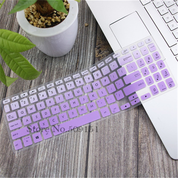 For Asus Vivobook 15 ASUS VivoBook 15 M515UA M515U M515D M515DA M515 DA 15.6 Inch Silicone Laptop Keyboard Cover Skin Protector: Gradual purple