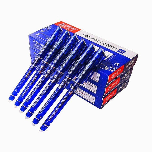 1Pcs Uitwisbare Goocheltrucs Herschrijven De Lettertype Verdwijnen Magic Pen, Verwarming Lettertypen Verdwijnen Gekleurde Kleur Speelgoed: b 1pcs