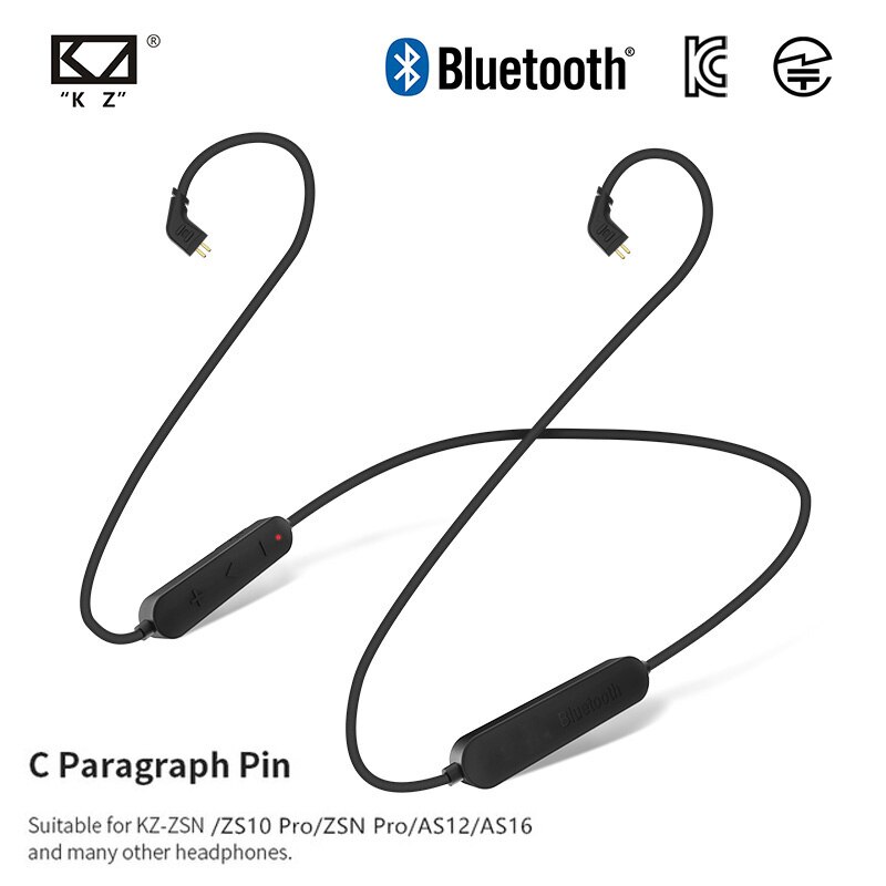 KZ ZS 10 Pro auriculares intraurales con cable auriculares Bluetooth reemplazables auriculares inalámbricos auriculares con micrófono de banda para el cuello deportivos: COLOR 13 with mic