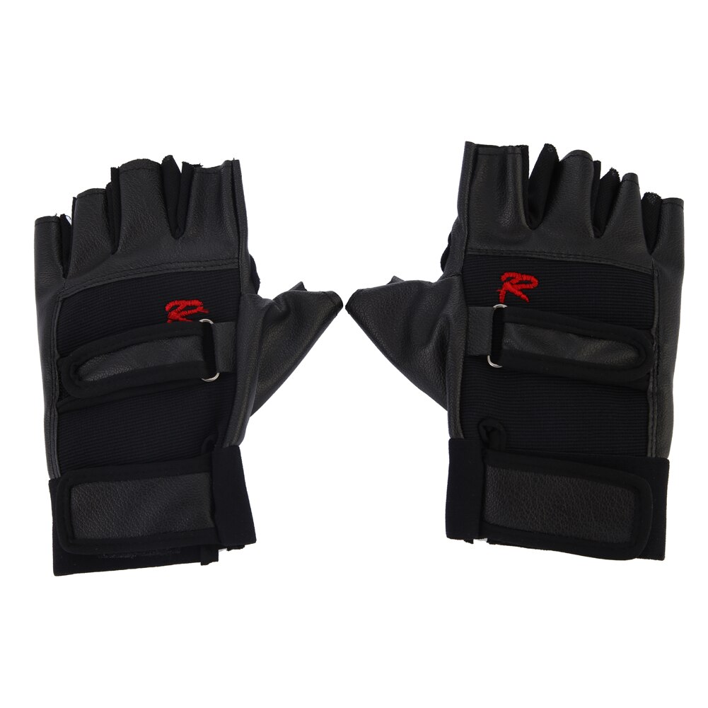 freundlicher Erwachsene Profi Gewichtheben Fitnessstudio ÜSpund Ausbildung Sport Fitness Sport Halb Finger Leder Radfahren Fahrräder Komfortable Handschuhe: Ursprünglich Titel
