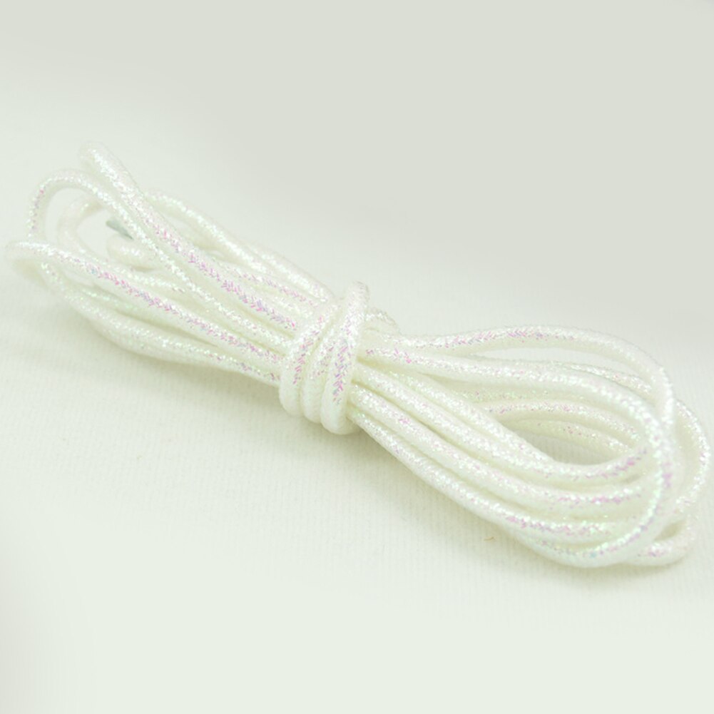 Lacets ronds colorés or et argent brillants 15 couleurs 113 cm chaussures de Sport baskets lacets lacets chaussures cordes