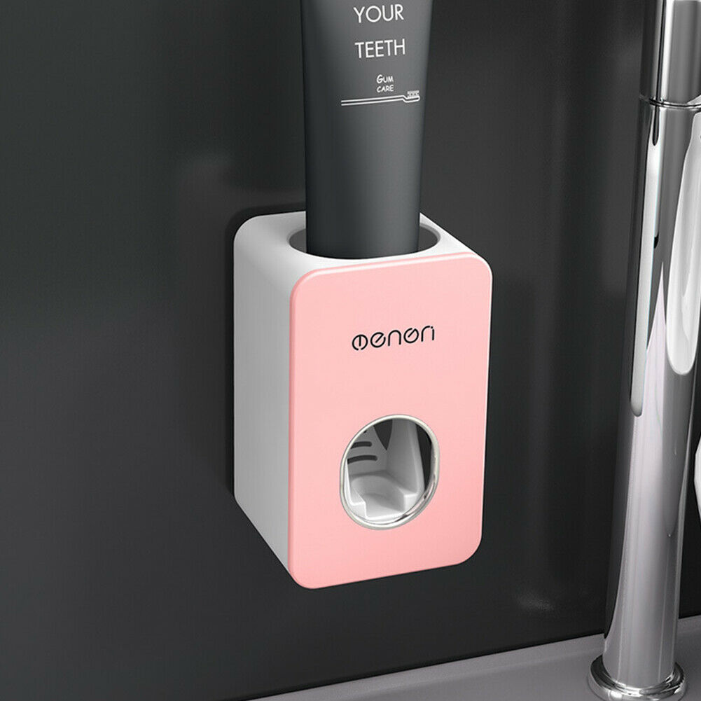 Touch Automatische Auto Squeezer Tandpasta Dispenser Hands Free Squeeze Out We: Roze