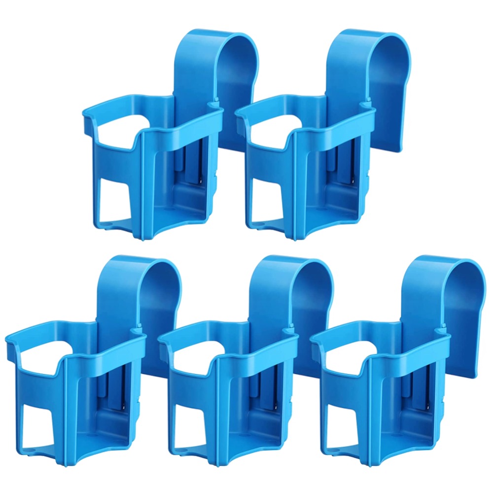 Kopholder til poolside til overjordisk swimmingpool kopholder til pool drikkeholder til pool til 2 cm eller mindre rund bar ved poolen: Sort