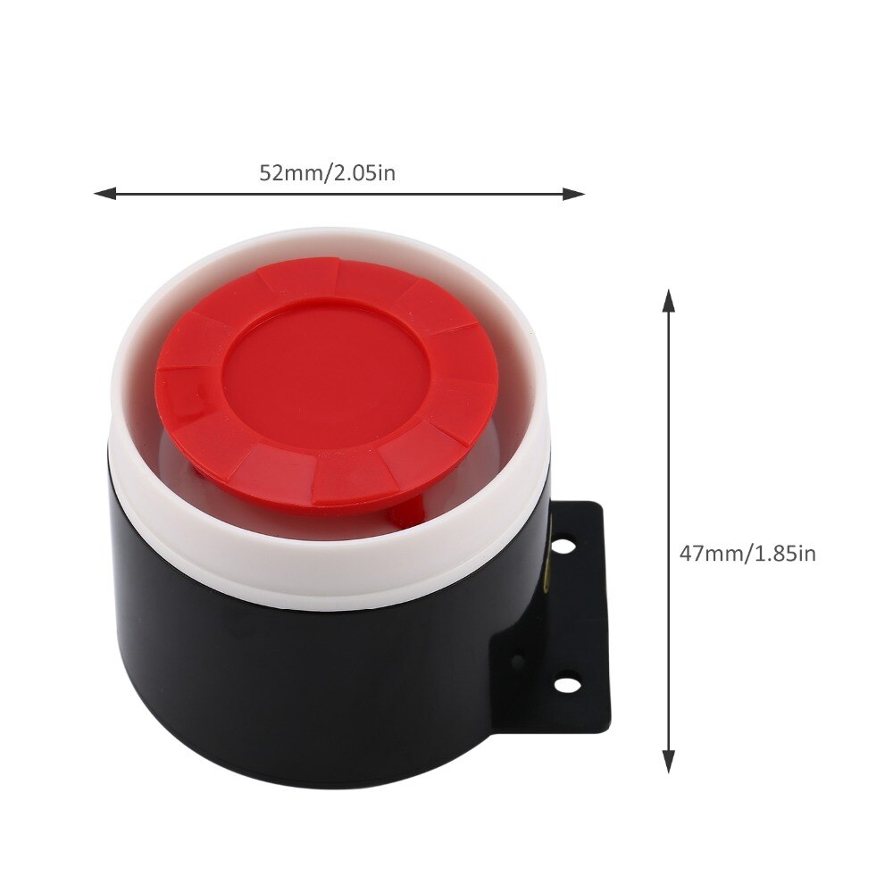 Super Loud 120dB Sound Alarm System Compact DC 12V Indoor Siren Durable Wired Mini Horn Siren For Home Security