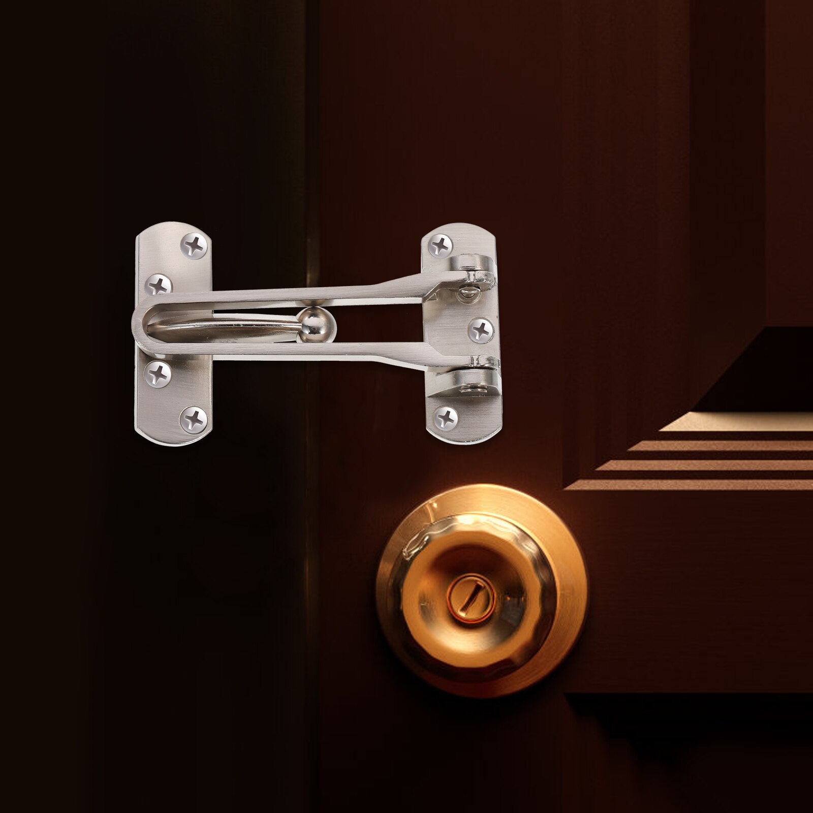 Swing Bar Door Lock Strong Practical Door Lock Hotel Reinforcement Lock Door Guard Home Lock